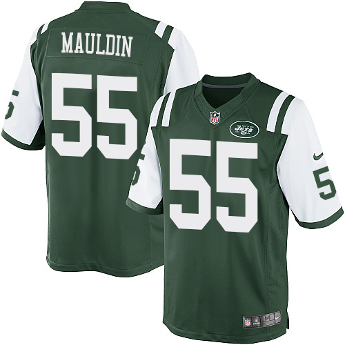 Men's Limited Lorenzo Mauldin Nike Jersey Green Home - #55 NFL New York Jets